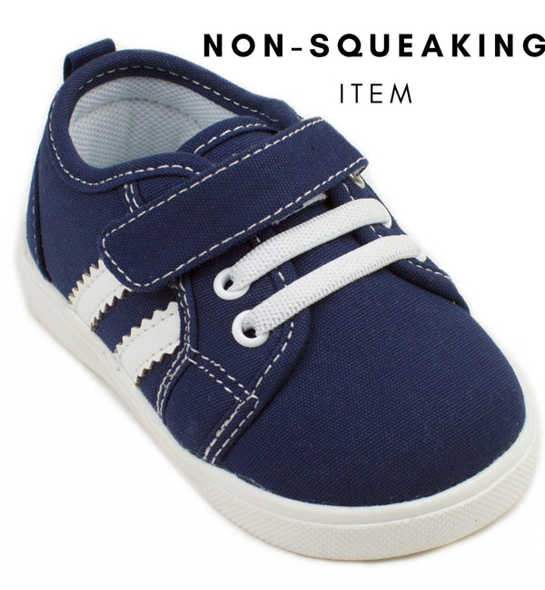 Andy Navy Tennis Shoe (NON-SQUEAKING) - Chickick Shop