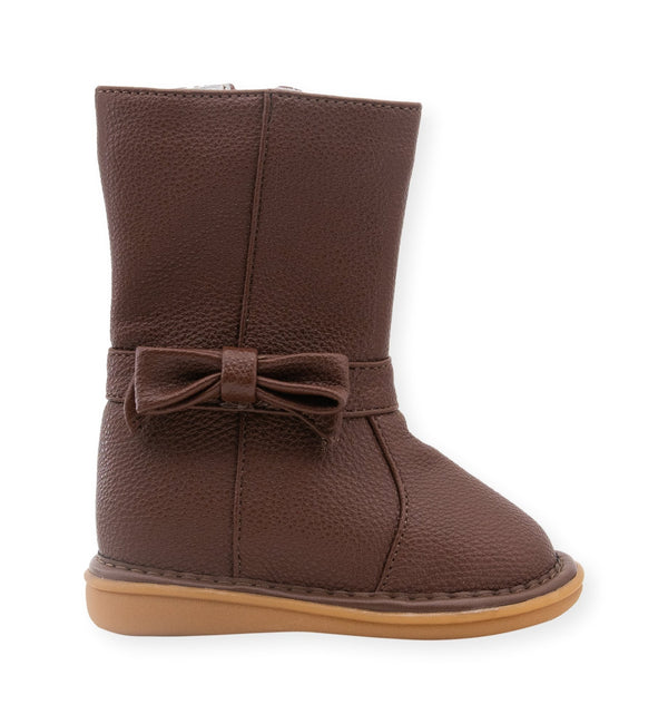 Bow Boot Brown - Chickick Shop