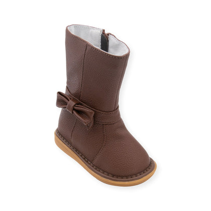 Bow Boot Brown - Chickick Shop