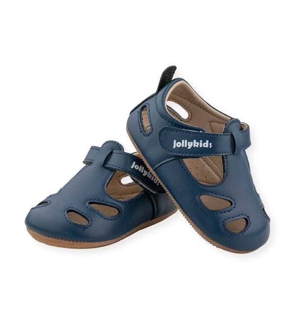 Elizabeth Navy T-Strap Shoe by Jolly Kids - Chickick Shop